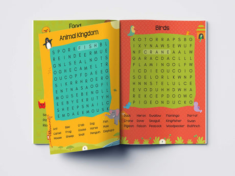 Word Search: First Fun Activity Book for Kids | Beginner Puzzles to Build Vocabulary | Ages 4–7 | 2+ Hours of Interactive Learning - Retail Maharaj