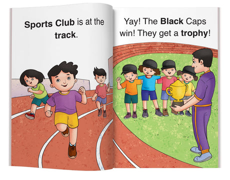 Phonics Readers Level 2 - Sports Club (Pack of 8) - Retail Maharaj