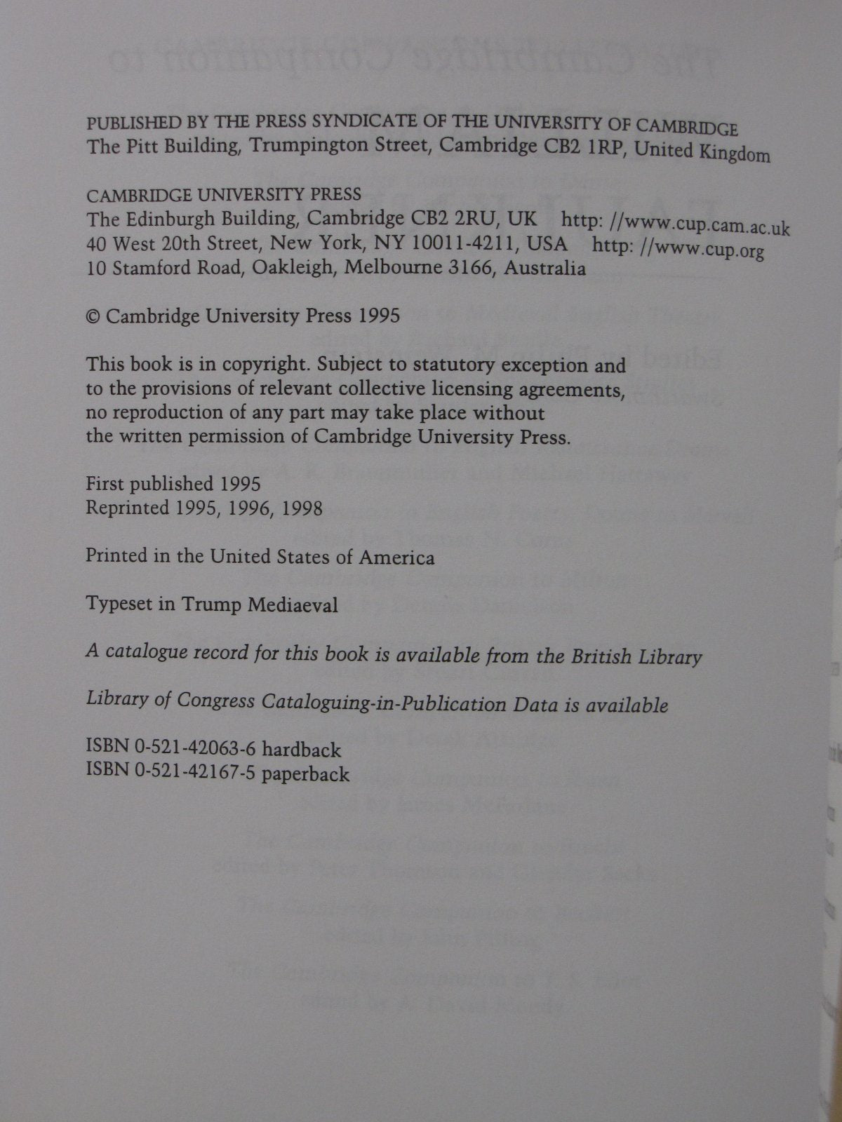 The Cambridge Companion to William Faulkner (Cambridge Companions to Literature) - Retail Maharaj