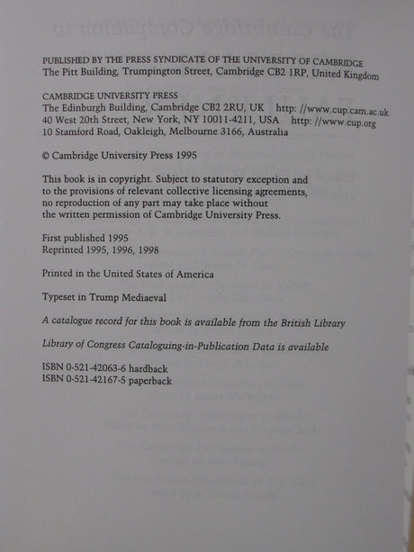 The Cambridge Companion to William Faulkner (Cambridge Companions to Literature) - Retail Maharaj