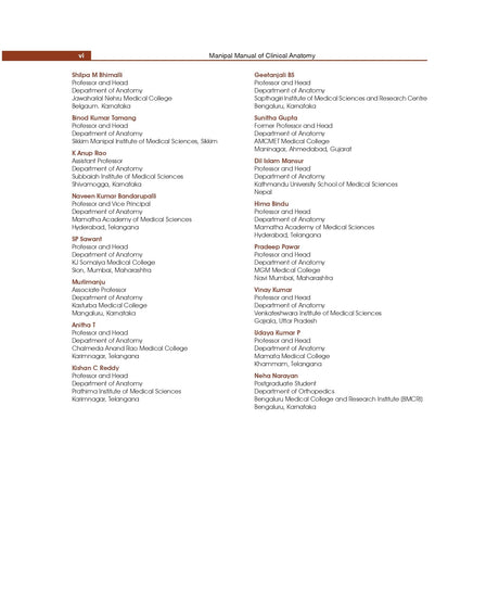 MANIPAL MANUAL OF CLINICAL ANATOMY 2ED VOL 1 (PB 2023) - Retail Maharaj
