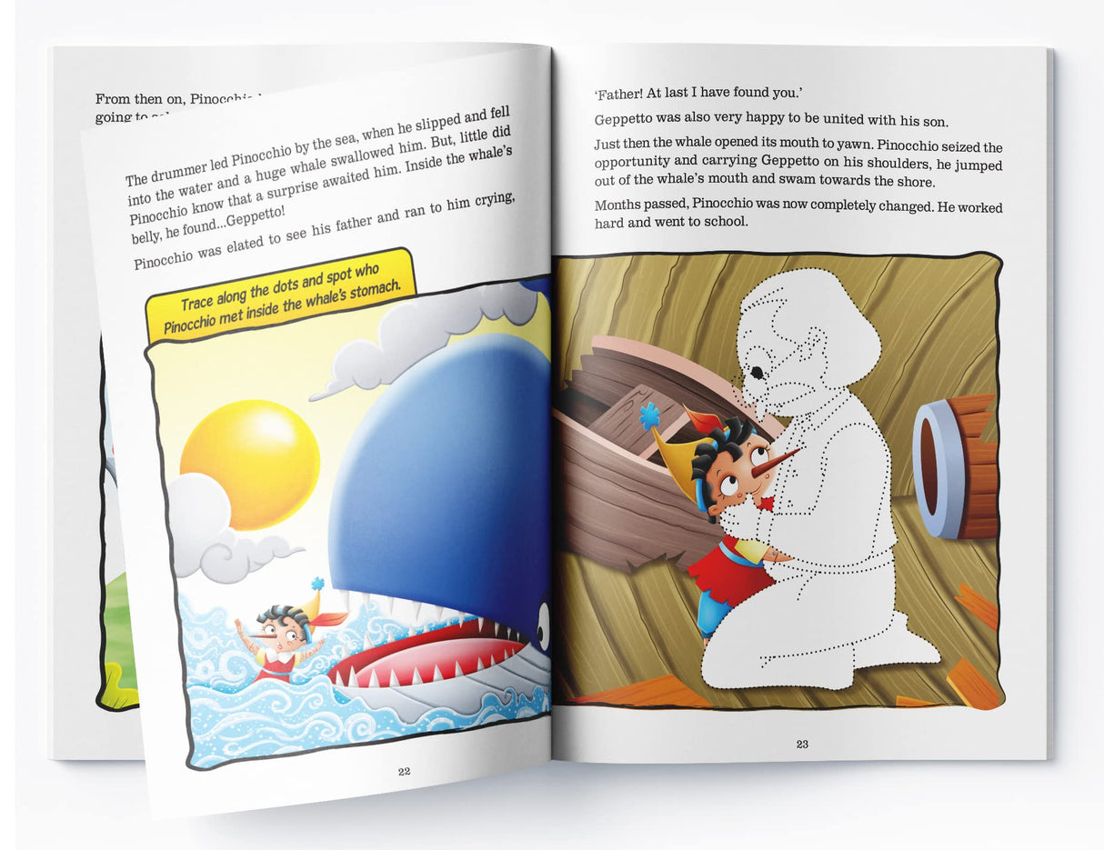 Fairy Tales Comprehension – Pinocchio A Classic Tale with Questions & Exercises | Develop Vocabulary & Reading Skills | Ages 5–8 | 2+ Hours of Literary Fun - Retail Maharaj