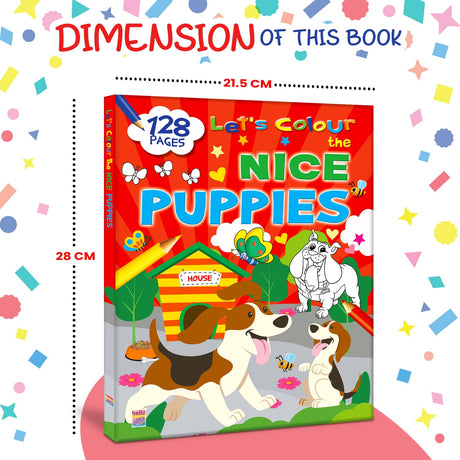 Let’s Colour the Nice Puppies: Activity & Colouring Book for Kids Ages 3–9 | Perfect Gift for Drawing, Painting & Creativity | Premium Paper Quality - Retail Maharaj