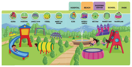 Seek And Find - Places : Early Learning Board Books With Tabs - Retail Maharaj