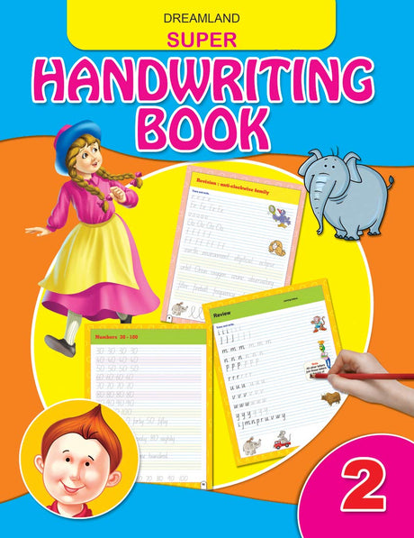 Super Handwriting Book 2 | Early Learning Handwriting Practice for Kids Ages 3-5 | 64 Pages of Alphabet Tracing, Word and Sentence Formation | Fun, Innovative Workbook to Build Writing Confidence and Motor Skills - Retail Maharaj