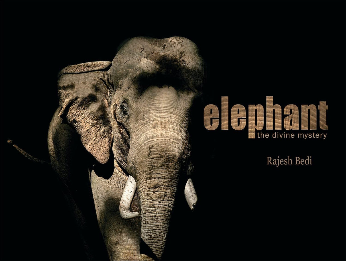 Rajesh Bedi's Elephant - The Divine Mystery, Hardcover Wildlife Photography Book with French Fold Jacket, Large Format 16 x 12 Inches, 273 Pages - Retail Maharaj