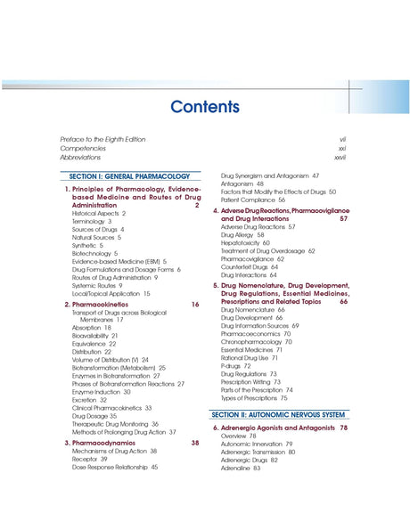 Medical Pharmacology 8ed. | As per the latest NMC Guidelines - 2025 | ISBN - 9789349057043 - Retail Maharaj