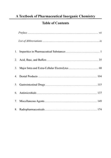 A Textbook of Pharmaceutical Inorganic Chemistry (As Per New PCI Syllabus) for B. Pharmacy, Ist Semester - Retail Maharaj