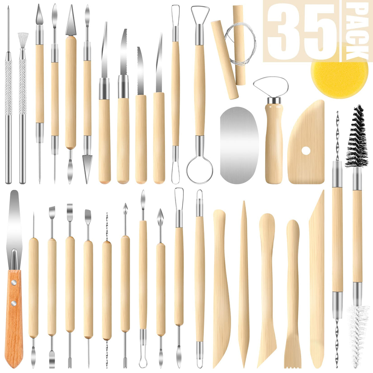 Pottery Tools Set of 8 Pieces - Retail Maharaj