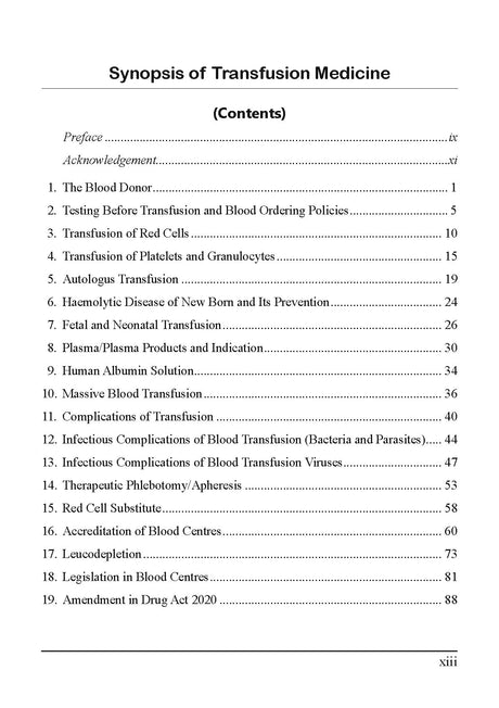 Synopsis of Transfusion Medicine - Retail Maharaj