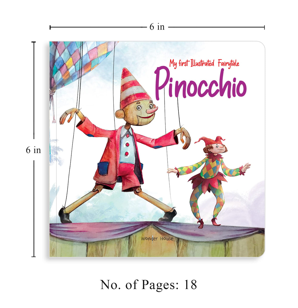 My first Illustrated Fairytale Board Book - Pinocchio Board Book - Retail Maharaj