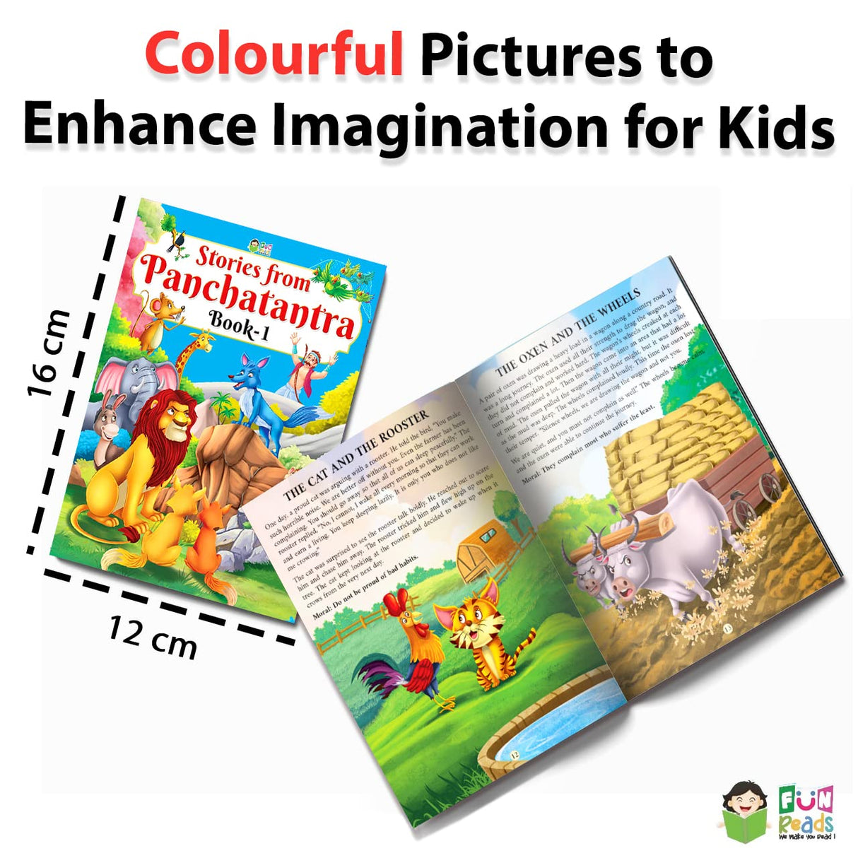 FUN READS Stories From Panchatantra | Pack of 10 Books | Paperback | All Time Favorite Pastime Stories | Ideal Library Collection | Moral Values for Children - Retail Maharaj