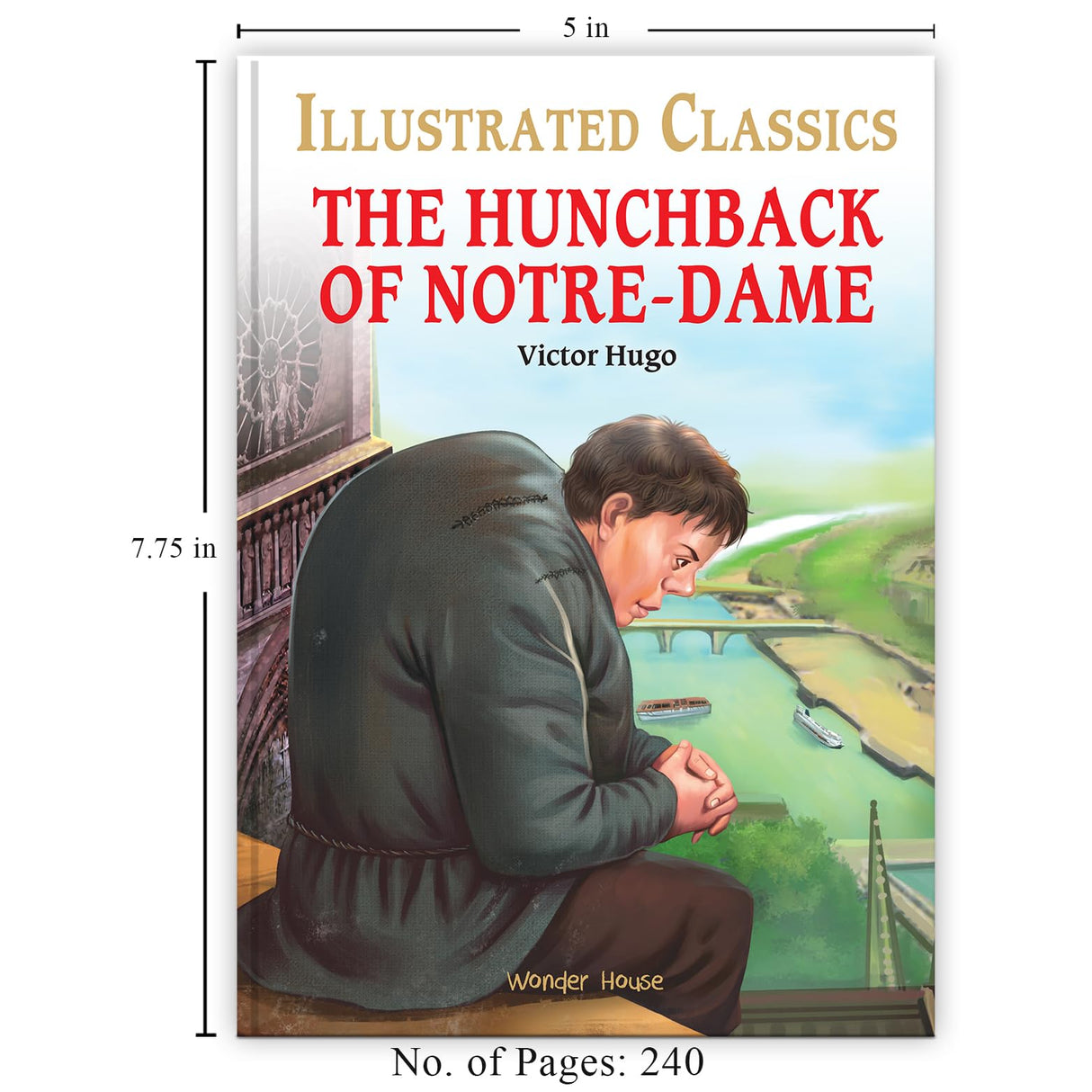 The Hunchback of Notre-Dame for Kids : Illustrated Abridged Children Classic English Novel with Review Questions - Retail Maharaj