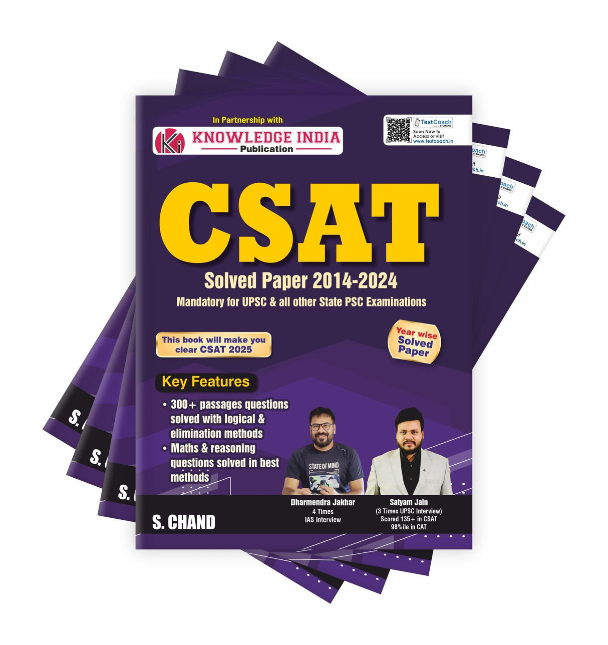 UPSC CSAT Paper 2 Solved Papers (2014 - 2024): Mandatory for UPSC & All other State PSC Examinations 2025 | Year Wise | Prelims PYQ Previous Year Question | Maths & Reasoning | English Medium | CSAT Exam Book 2025 - Retail Maharaj