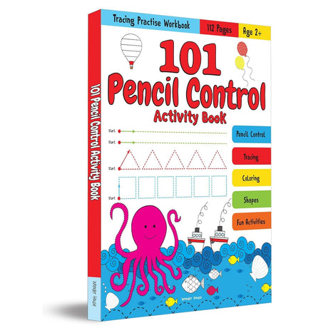 101 Pencil Control Activity Book For Kids: Tracing Practise Book | Age 2+ and up | 4 hours of writing activities - Retail Maharaj