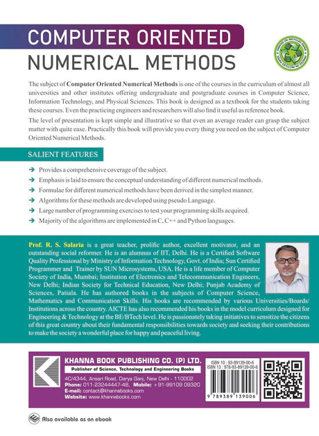 Computer Oriented Numerical Methods | AICTE Recommended - Retail Maharaj