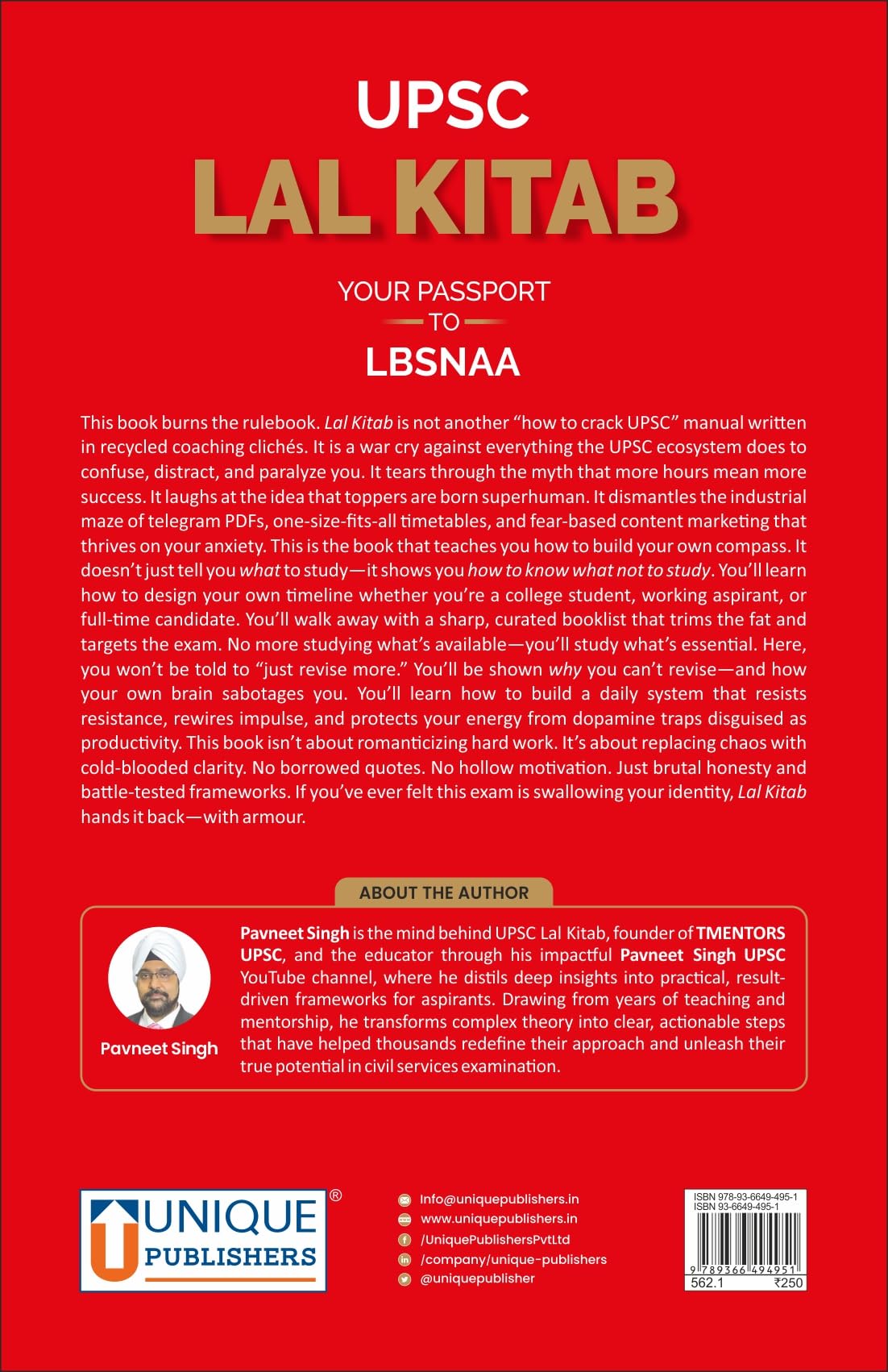LAL KITAB Your Passport to LBSNAA - Retail Maharaj