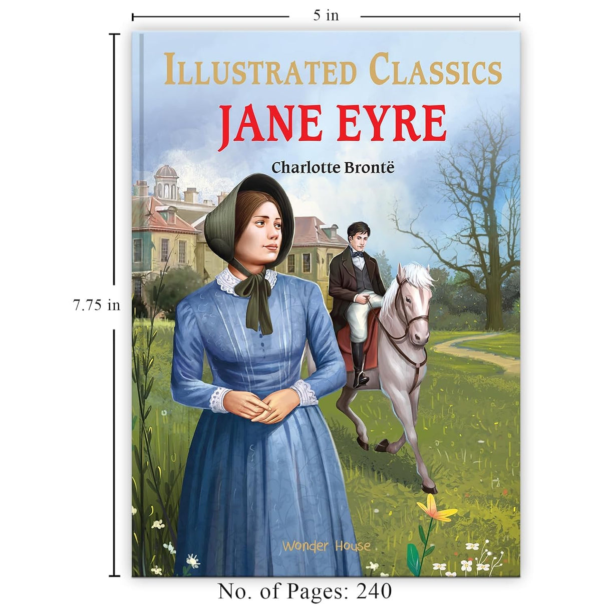 Jane Eyre : Illustrated Abridged Children Classics English Novel with Review Questions - Retail Maharaj