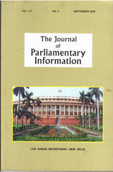 The Journal Of Parliamentary Information - September2009 Vol. LV No. 3