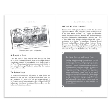 A Complete History of India, One-stop introduction to Indian history for Children: From Harappa Civilization to the Narendra Modi government - Retail Maharaj