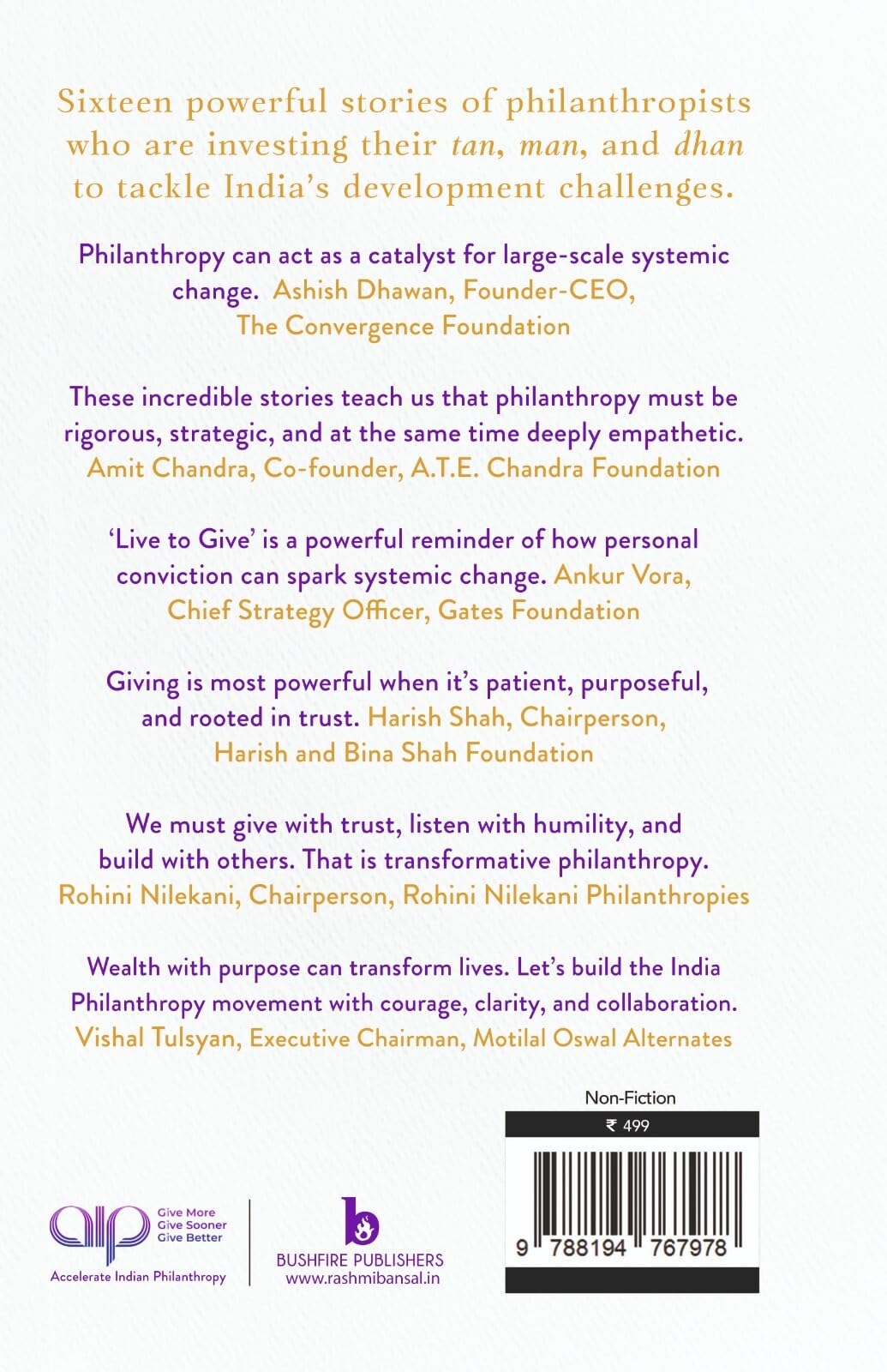 Live to Give : Inspiring stories of Wealth with Purpose - Retail Maharaj