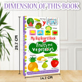 Hello Friend Books My Big Board Book of Fruits and Vegetables : Simple and Vibrant Illustrations to Increase the Knowledge of Your Little One - Retail Maharaj