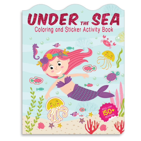 Under The Sea - Coloring and Sticker Activity Book (With 150+ Stickers) - Retail Maharaj