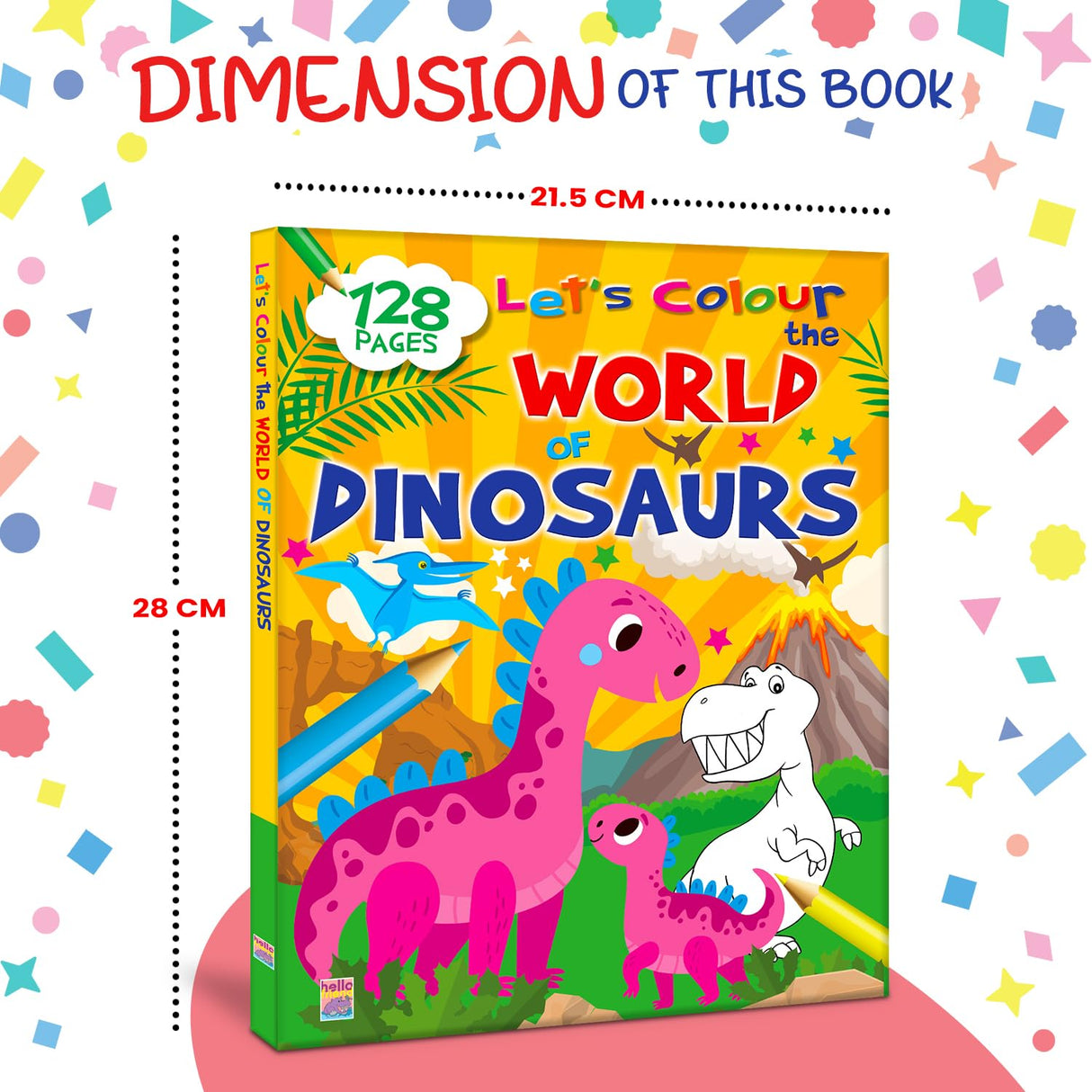 Let’s Colour the World of Dinosaurs: Activity & Colouring Book for Kids Ages 3–9 | Perfect Gift for Drawing, Painting & Creativity | Premium Paper Quality - Retail Maharaj