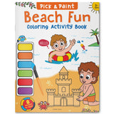 Pick and Paint Coloring Activity Book For Kids: Beach fun - Retail Maharaj