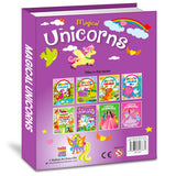 Hello Friend Books My Cool Colouring Book of Magical Unicorns: Jumbo Copy Colouring - Practice Drawing, Painting and Colouring with Reference for Kids - Retail Maharaj