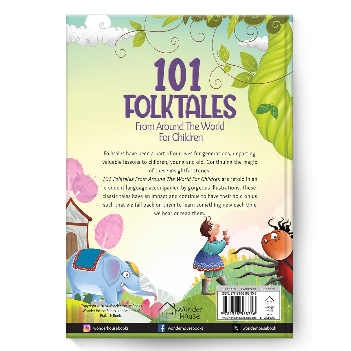 101 Folktales For Children 5 Minutes Read Aloud Illustrated Tales With Morals - Retail Maharaj