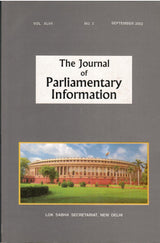 Parliamentary Information 2001 September (Vol.XLVII No.3)