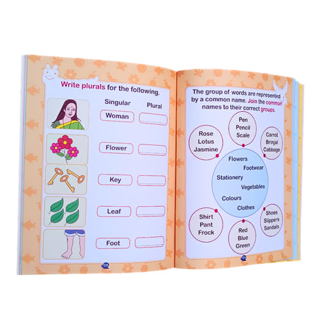 Combo of Two Activity Books-English and General Awareness – for 7+yrs old children. Visually Attractive Pages and Interesting activities for kids - Retail Maharaj