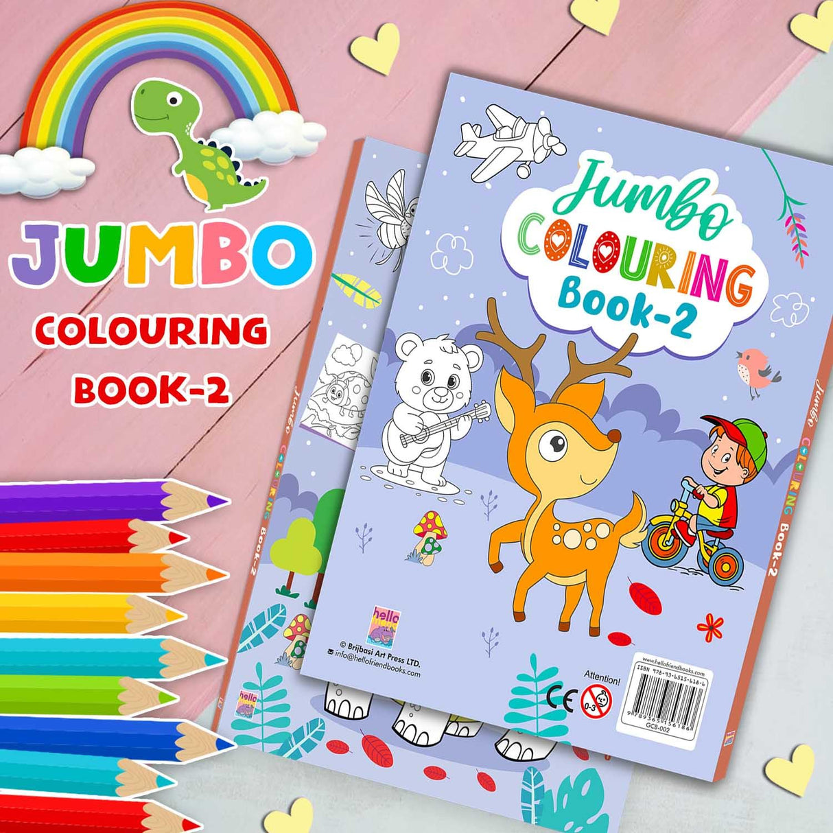 Jumbo Colouring Book 2 - Retail Maharaj