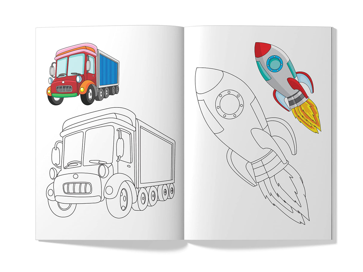 Little Artist Series Transport: Copy Colour Books - Retail Maharaj
