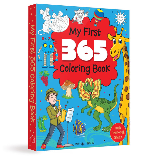 My First 365 Coloring Book: Jumbo Coloring Book For Kids (With Tear Out Sheets) - Retail Maharaj