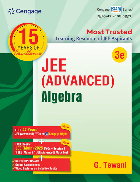 Cengage JEE Advanced Algebra with Free Online Assessments & Digital Content - Retail Maharaj