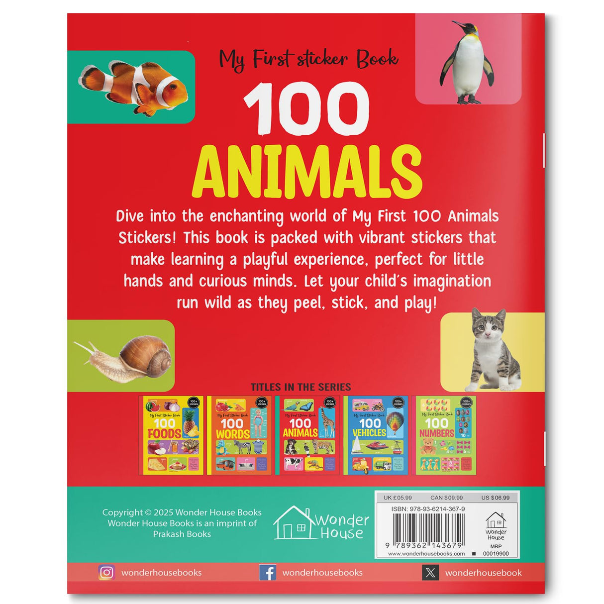 My First 100 Animals Stickers - Retail Maharaj