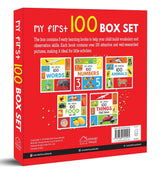 My First 100 Series Boxset- Pack of 5 Picture Books for Children (Animals, Words, Numbers, Food We Eat and Things That Move) - Retail Maharaj