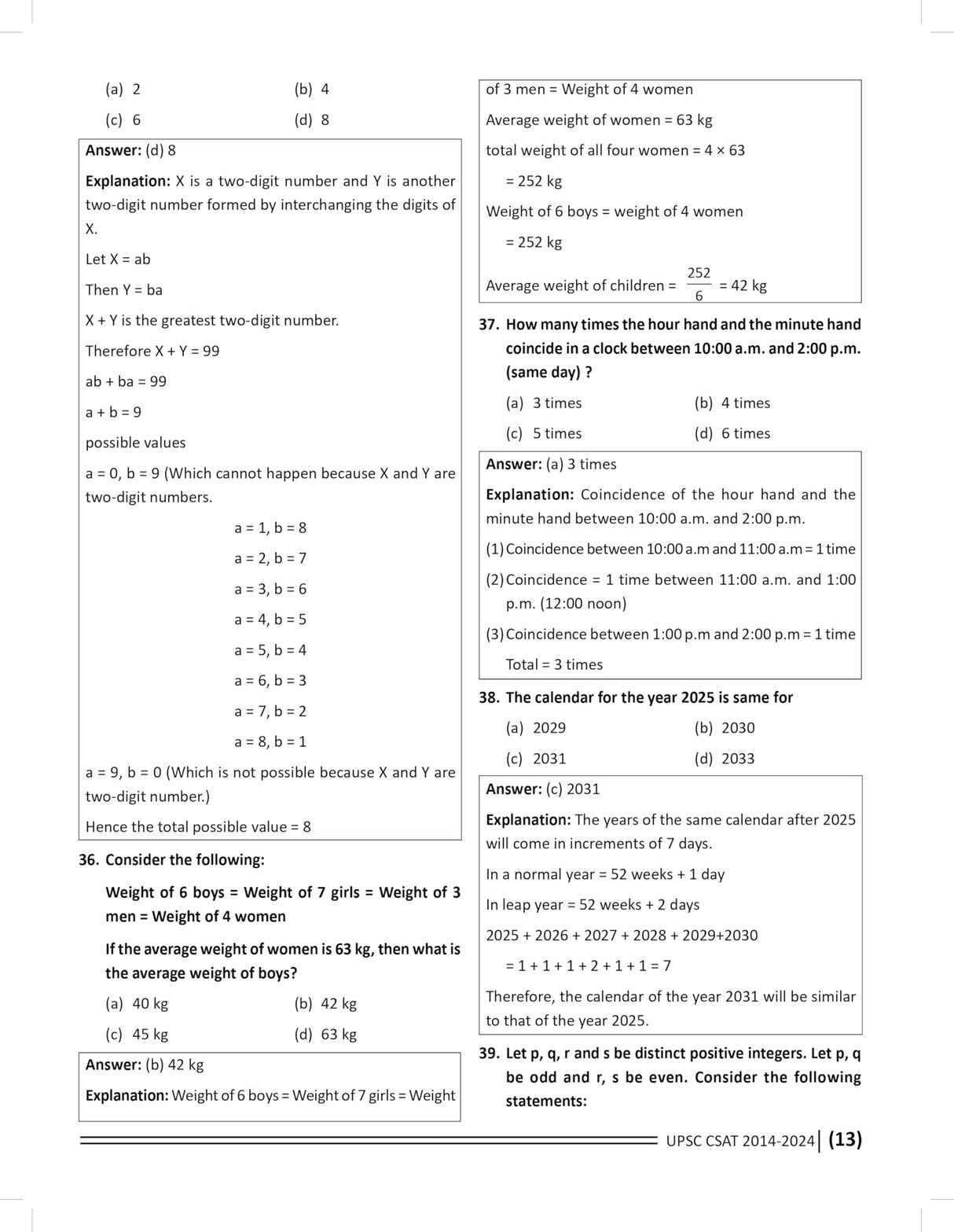 UPSC CSAT Paper 2 Solved Papers (2014 - 2024): Mandatory for UPSC & All other State PSC Examinations 2025 | Year Wise | Prelims PYQ Previous Year Question | Maths & Reasoning | English Medium | CSAT Exam Book 2025 - Retail Maharaj