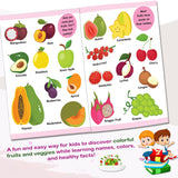 Hello Friend Books Let's Learn Giant Board Book: Fruits and Vegetables - Large Board Book with Beautifully Illustrated Images for Children to Learn - Retail Maharaj