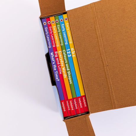 Ladybird Early Learning Library: 6 Books Tuck-Box - ABC | 123 | Colours and Shapes | Everyday Words and More - Retail Maharaj