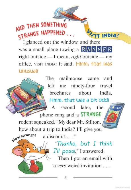 GERONIMO STILTON #65: BOLLYWOOD BURGLARY (PB) - Retail Maharaj