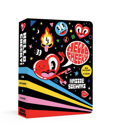 Hello Cheeky: 50 Postcards with Stickers - Retail Maharaj