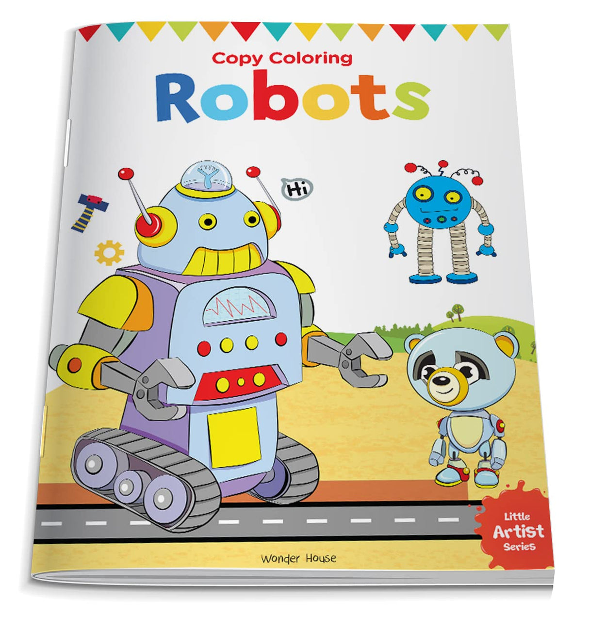 Little Artist Series Robots: Copy Colour Books - Retail Maharaj