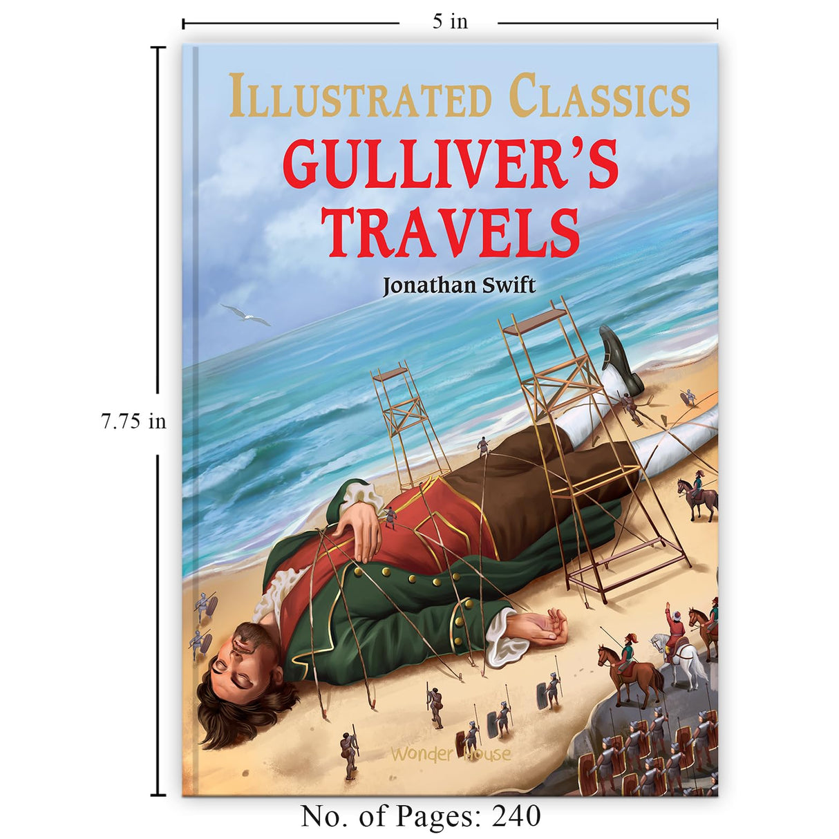 Gulliver Travels : Illustrated Abridged Children Classics English Novel with Review Questions - Retail Maharaj