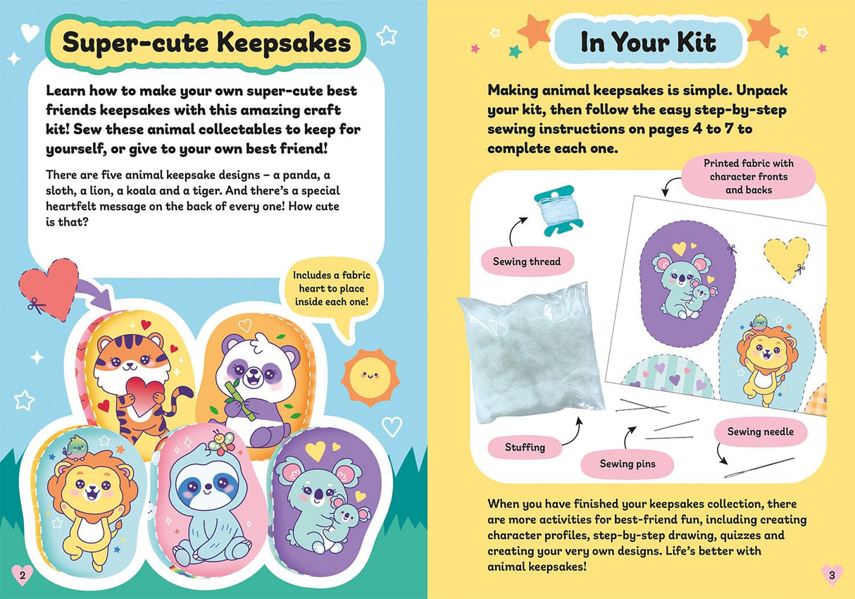 Best Friends Sewing Keepsakes Animals (Activity Station Gift Boxes) - Retail Maharaj