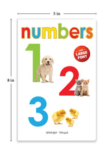 Numbers 1,2,3 – Early Learning Board Book with Large Font: Brightly Illustrated Counting Book for Kids | Big Board Books Series for Babies, Toddlers & Preschoolers | Learn Numbers with Bold Text & Clear Pictures | Ages 0–5 Years - Retail Maharaj