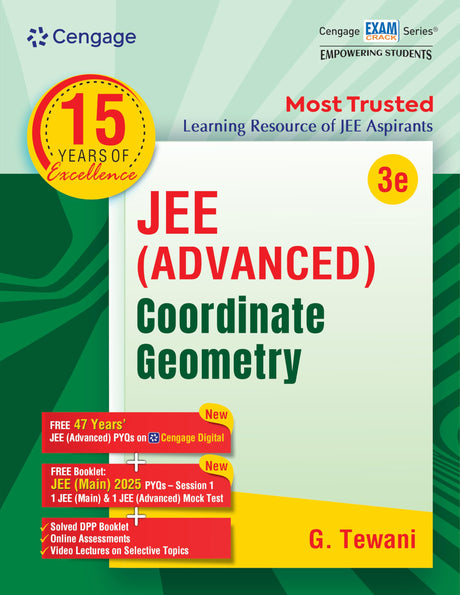 Cengage JEE Advanced Coordinate Geometry with Free Online Assessments & Digital Content - Retail Maharaj