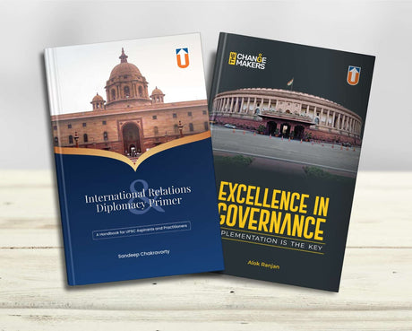 Combo of International Relations Diplomacy Primer & Excellence in Governance, Books Exam Preparation, Exams by UPSC Civil Services & Civil Services Mains - Retail Maharaj